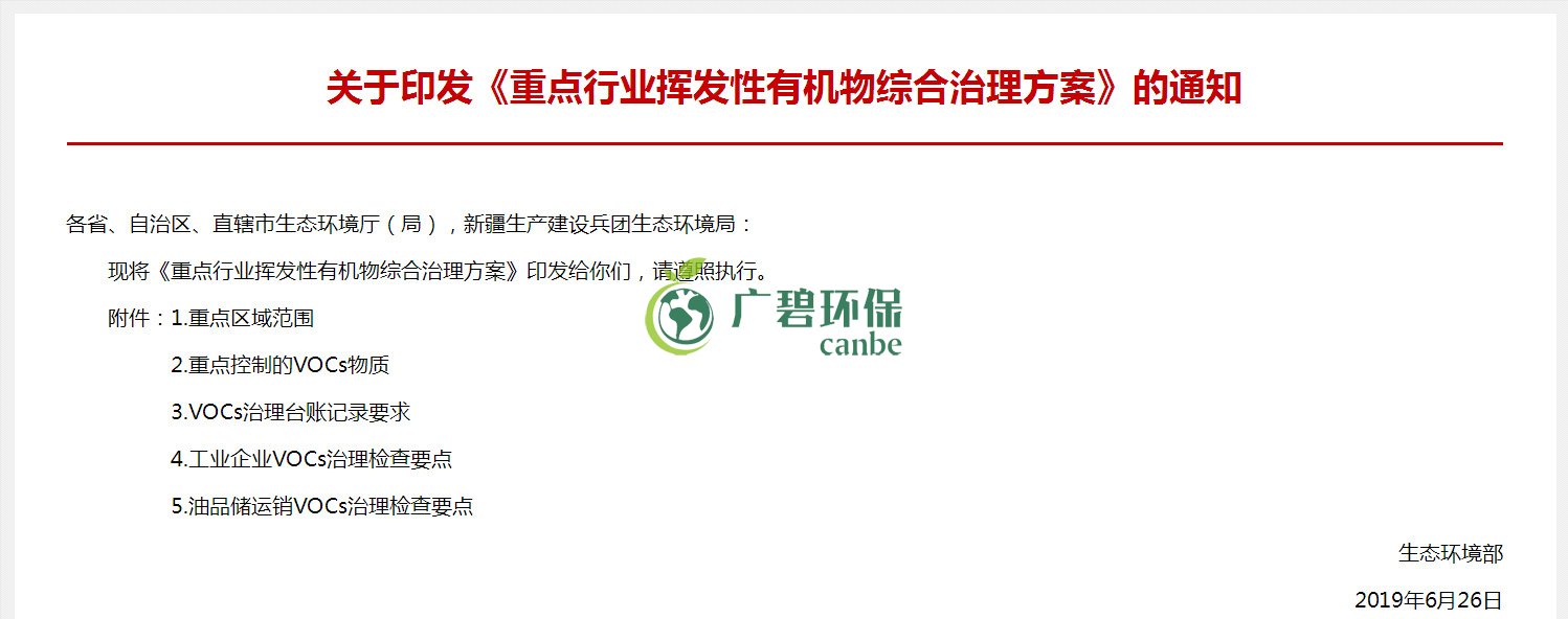 生態(tài)環(huán)境部印發(fā)《重點行業(yè)揮發(fā)性有機物綜合治理方案》(圖2)